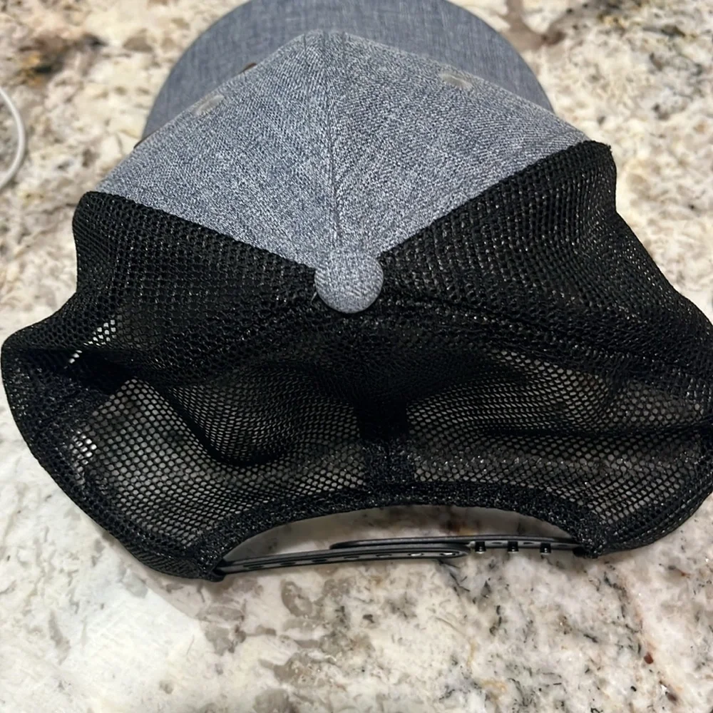 Arcadian Outfitters Patch Snapback Trucker Hat Gray OSFA Mesh Back